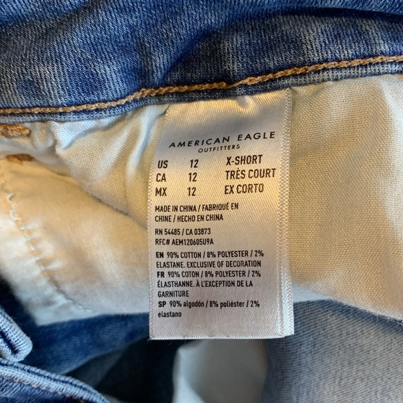 American Eagle Outfitters Next Level Stretch Distressed Super Hi Rise Jegging - Picture 8 of 16